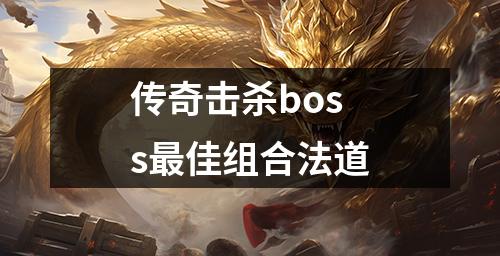 传奇击杀boss最佳组合法道
